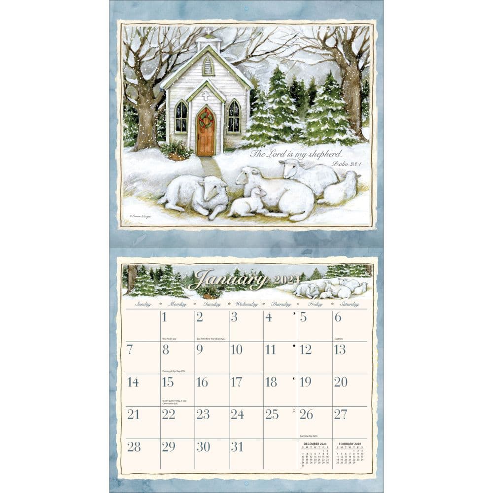 Lord Is My Shepherd 2024 Wall Calendar