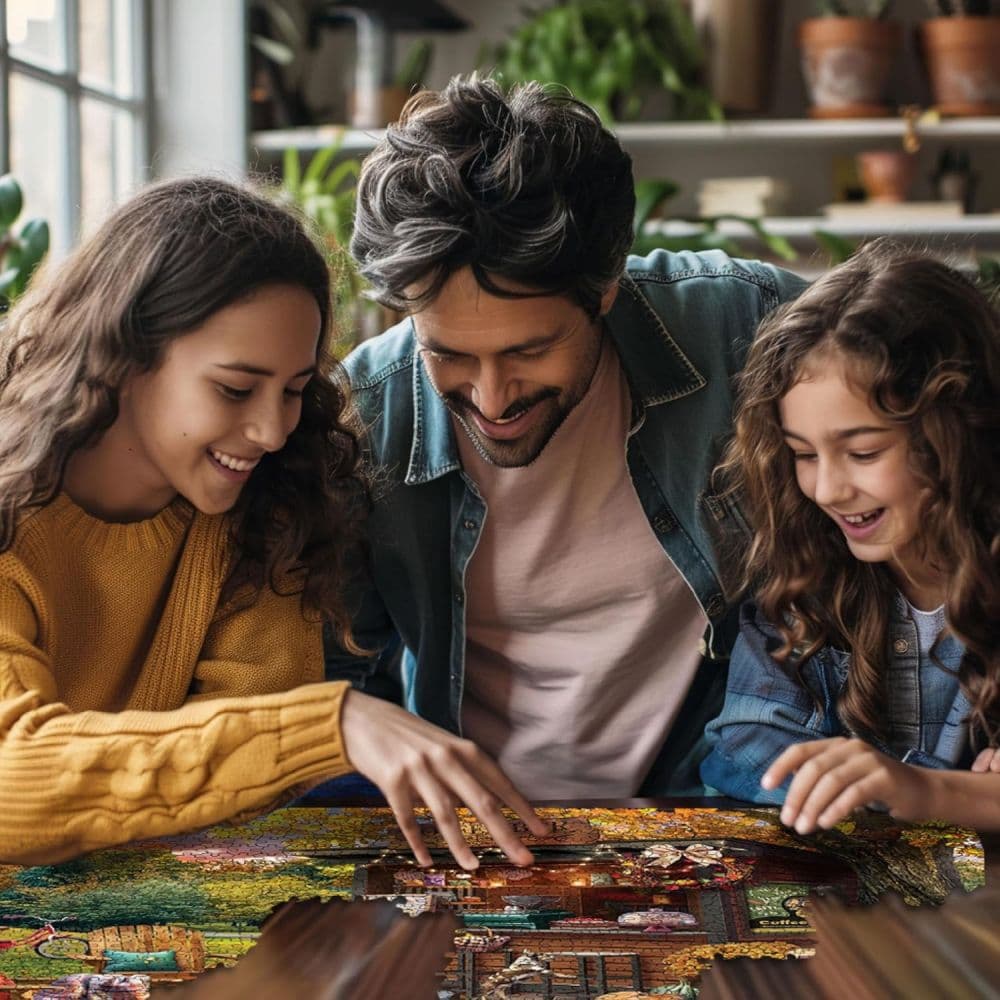 Parkside Coffee Retreat 1000 Piece Puzzle by Olena Stadnyk Fourth Alternate Image