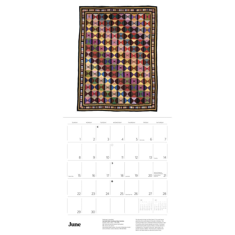 Quilts Antique 2025 Wall Calendar Third Alternate Image width=&quot;1000&quot; height=&quot;1000&quot;