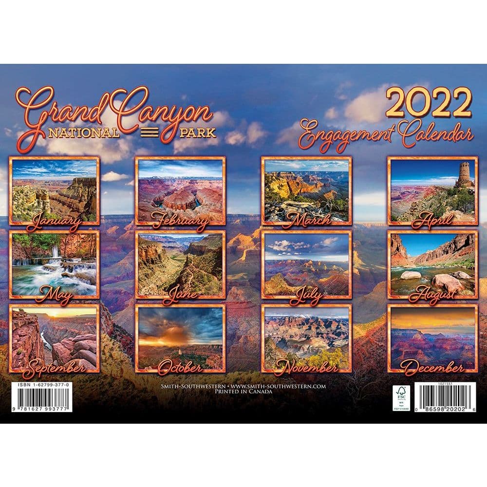 Grand Canyon Calendar 2022 July 2022