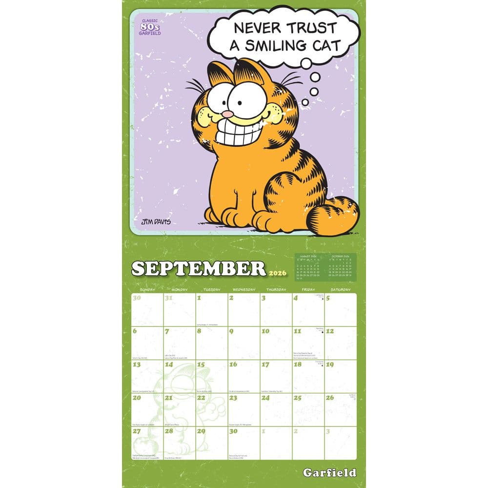 Garfield 2026 Wall Calendar Third Alternate Image