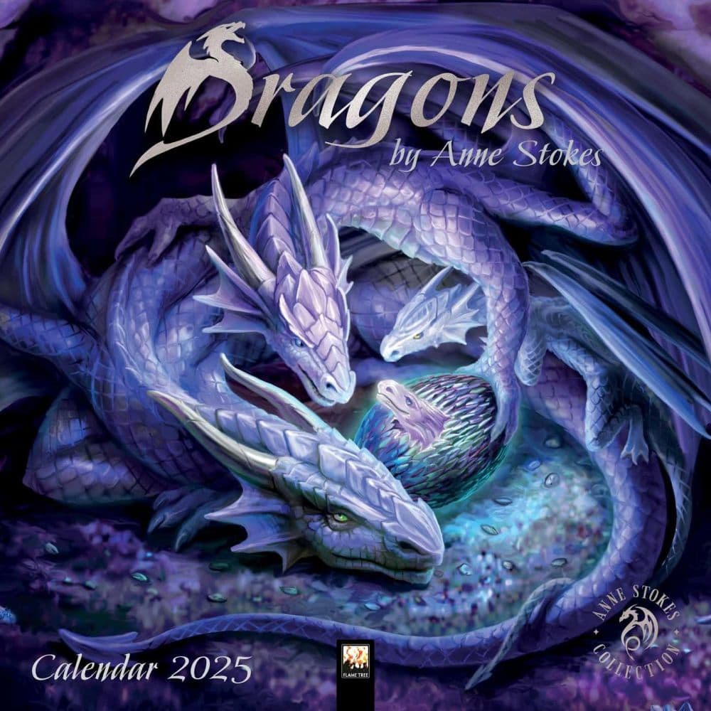 Dragons Stokes 2025 Wall Calendar