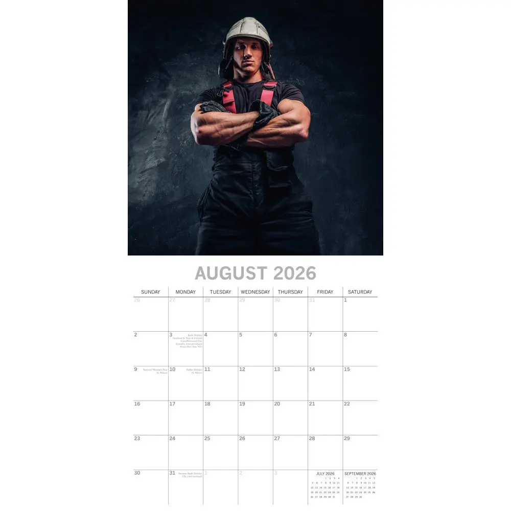 Firefighters 2026 Wall Calendar