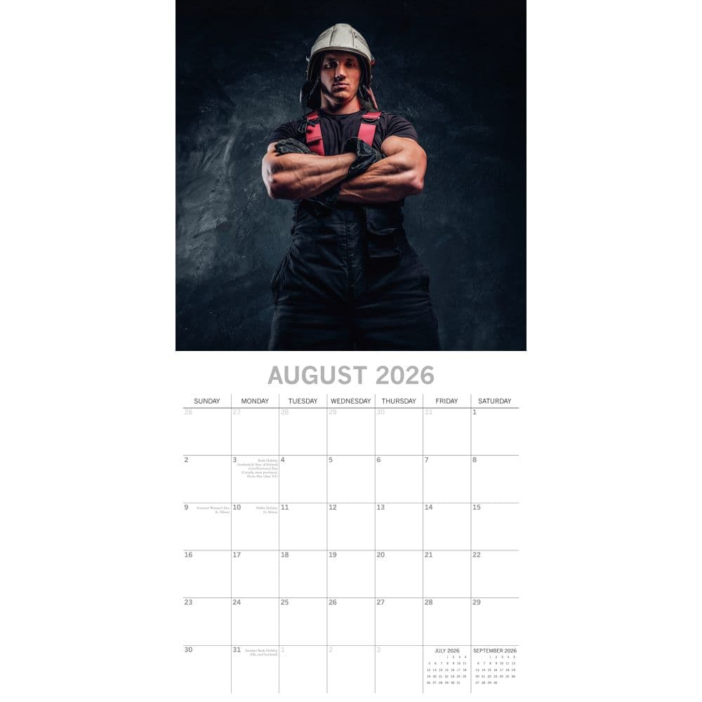 Firefighters 2026 Wall Calendar Third Alternate Image