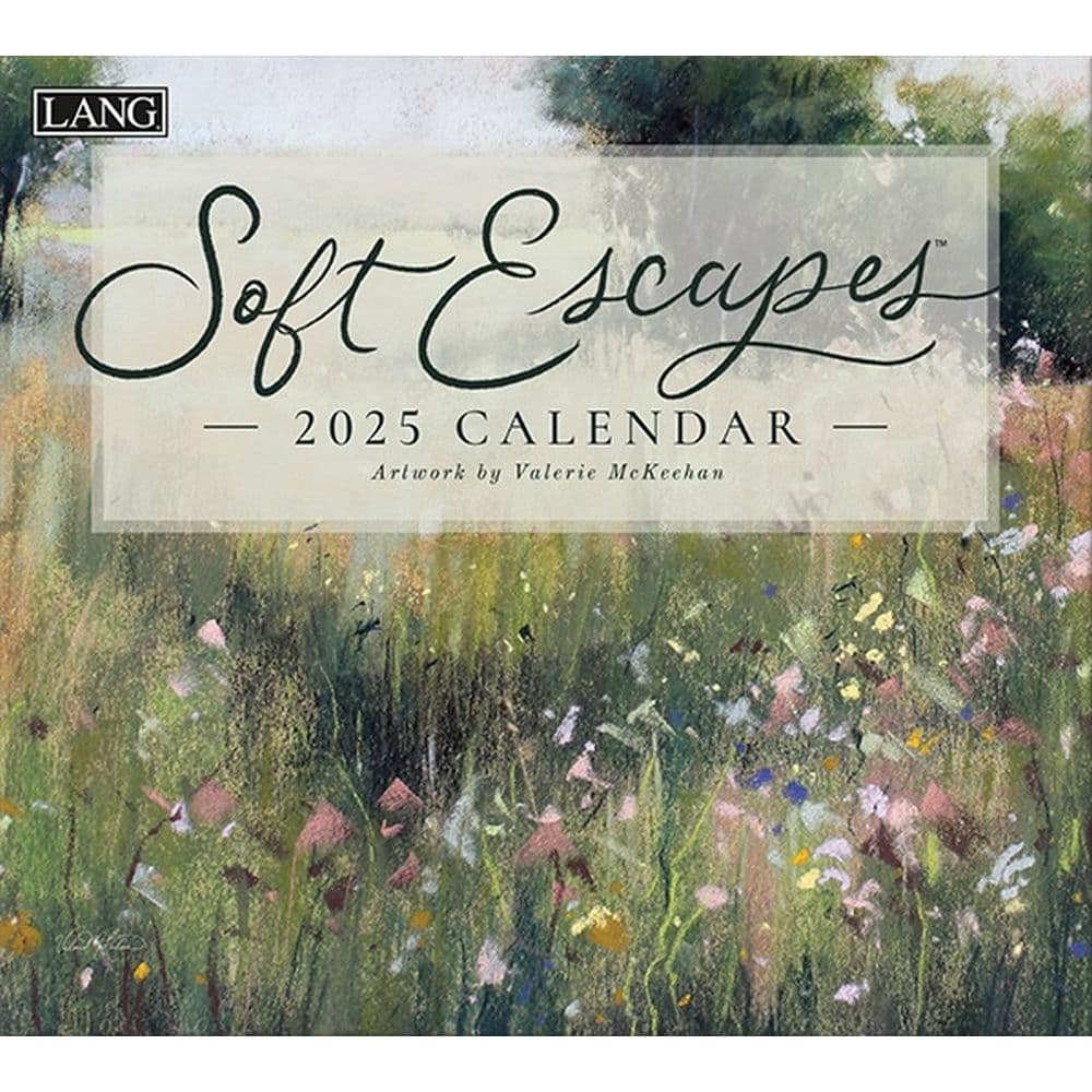 Soft Escapes by Valerie McKeehan 2025 Wall Calendar