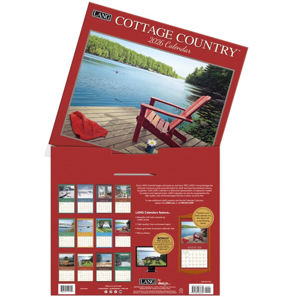 Cottage Country 2026 Wall Calendar by David Ward_ALT3