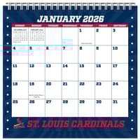 image MLB St Louis Cardinals 2026 Easel Desk Calendar Main Product Image