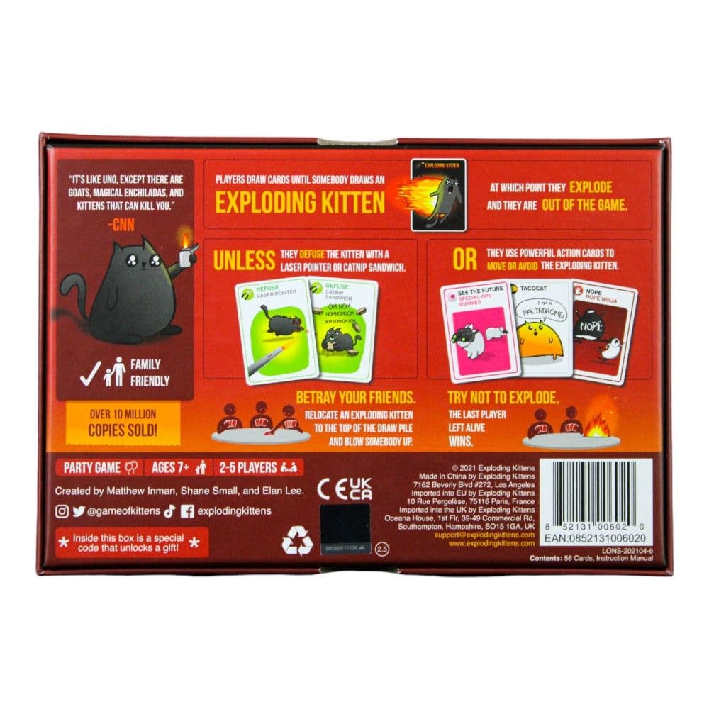 Exploding Kittens Original Edition First Alternate Image