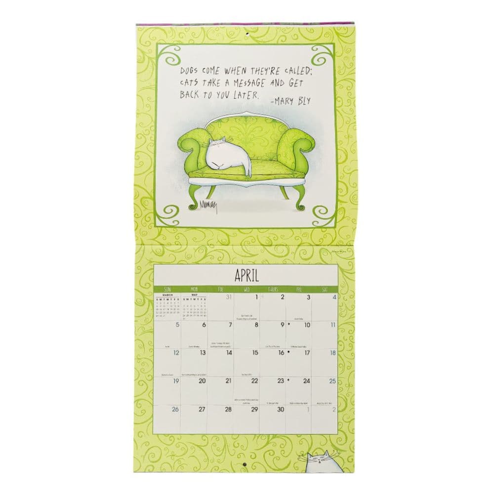 No Ordinary Cats by Leslie Moak Murray 2026 Wall Calendar Sixth Alternate Image