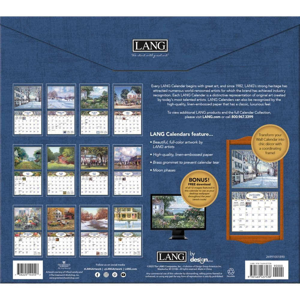 American Dream 2026 Wall Calendar by Paul Landry_ALT2