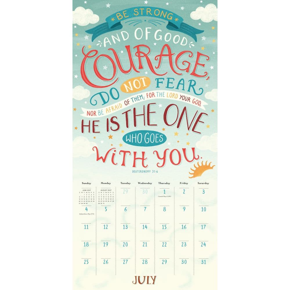 Illustrated Bible Verses 2027 Wall Calendar Second Alternate Image