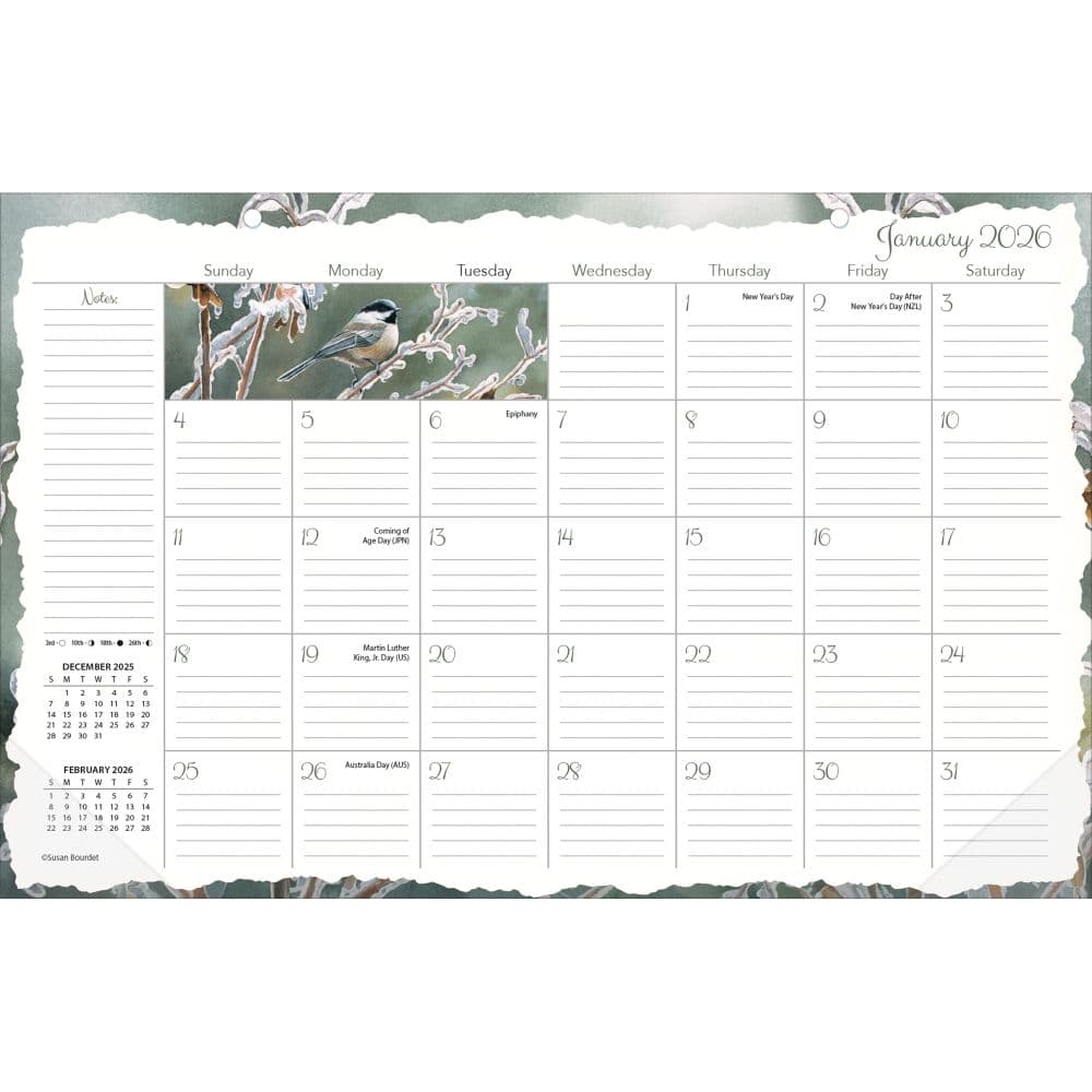Songbirds 2026 Desk Pad Alt1