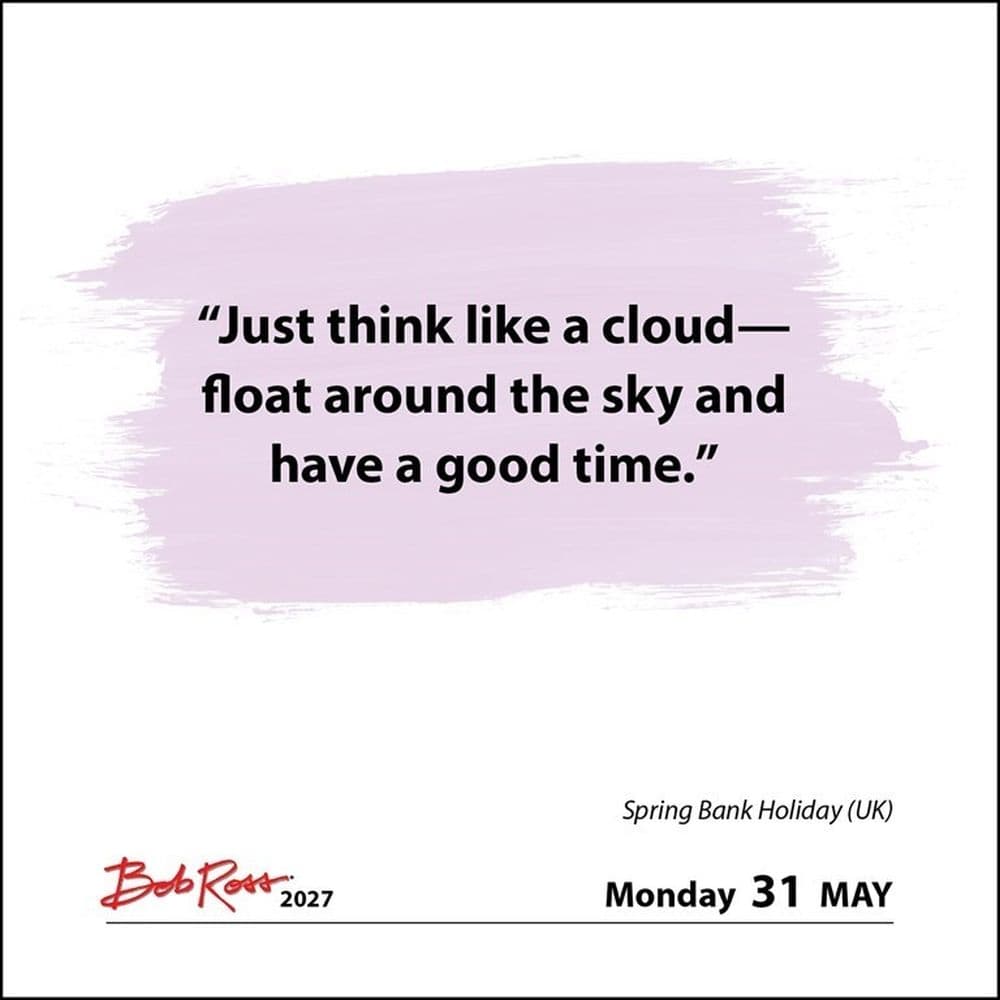 Bob Ross 2027 Desk Calendar Third Alternate Image