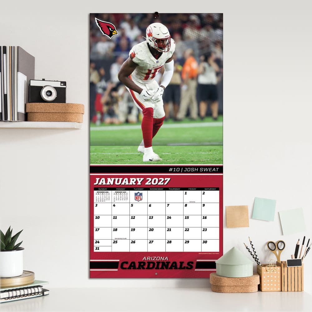 NFL Arizona Cardinals 2027 Wall Calendar Fifth Alternate image