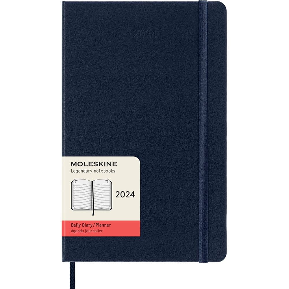 Moleskine Large Blue Daily 2024 Planner