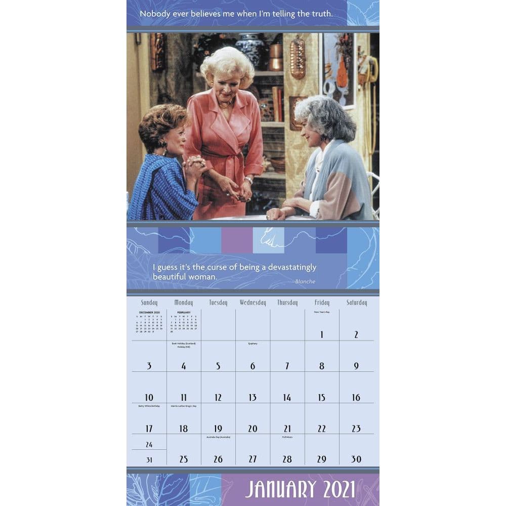 Golden Girls Wall Calendar