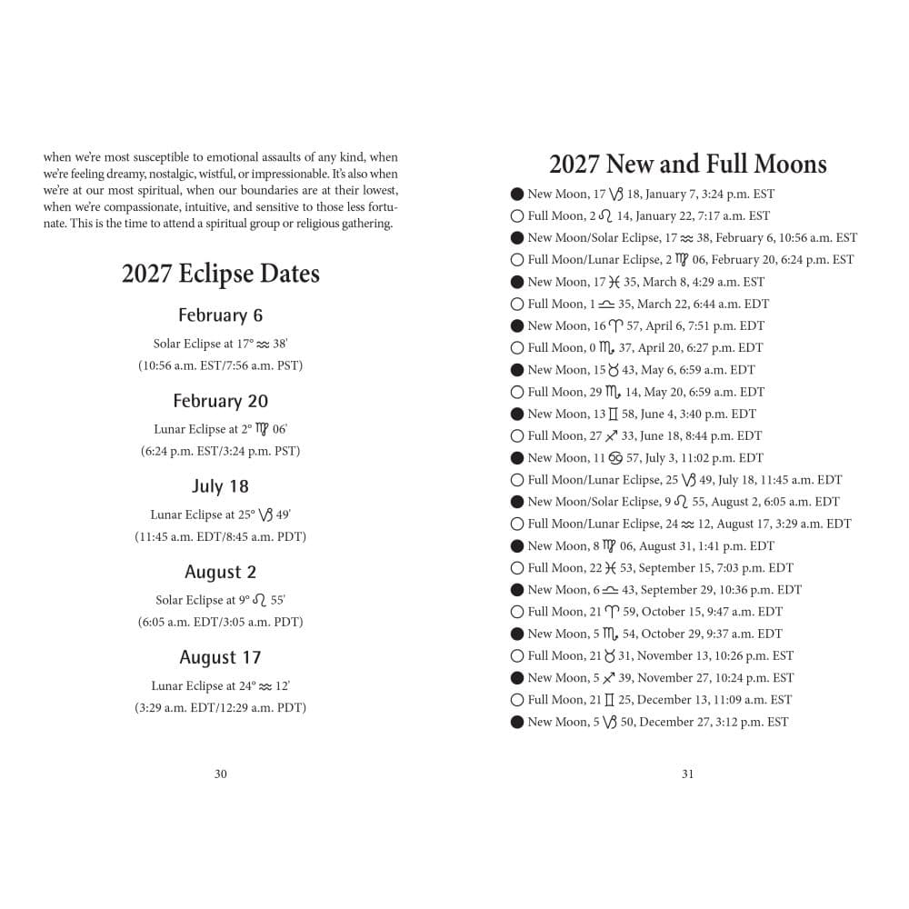 Daily Planetary Guide 2027 Planner Fourth Alternate Image