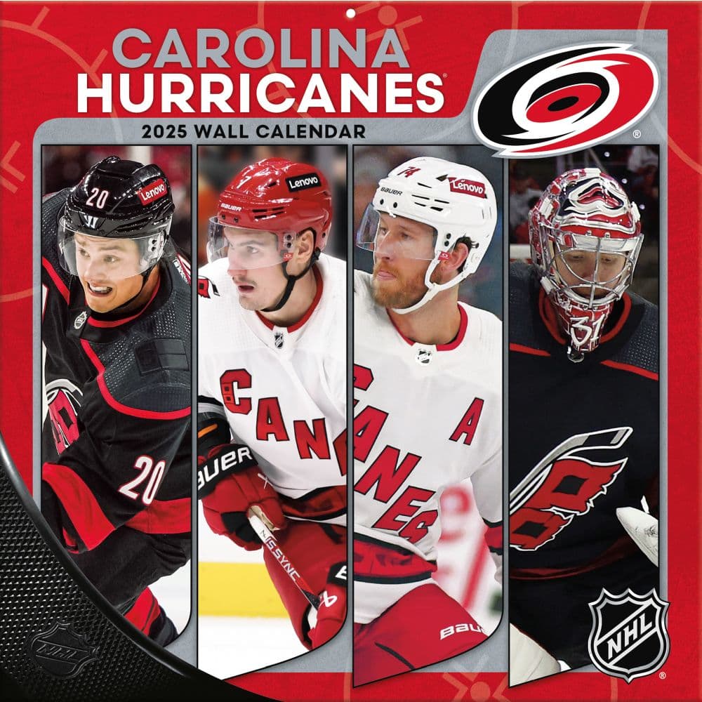 NHL Carolina Hurricanes 2025 Wall Calendar