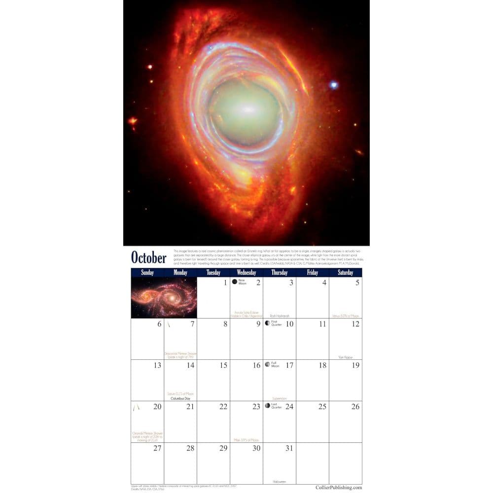 James Webb Telescope 2026 Wall Calendar Seventh Alternate Image