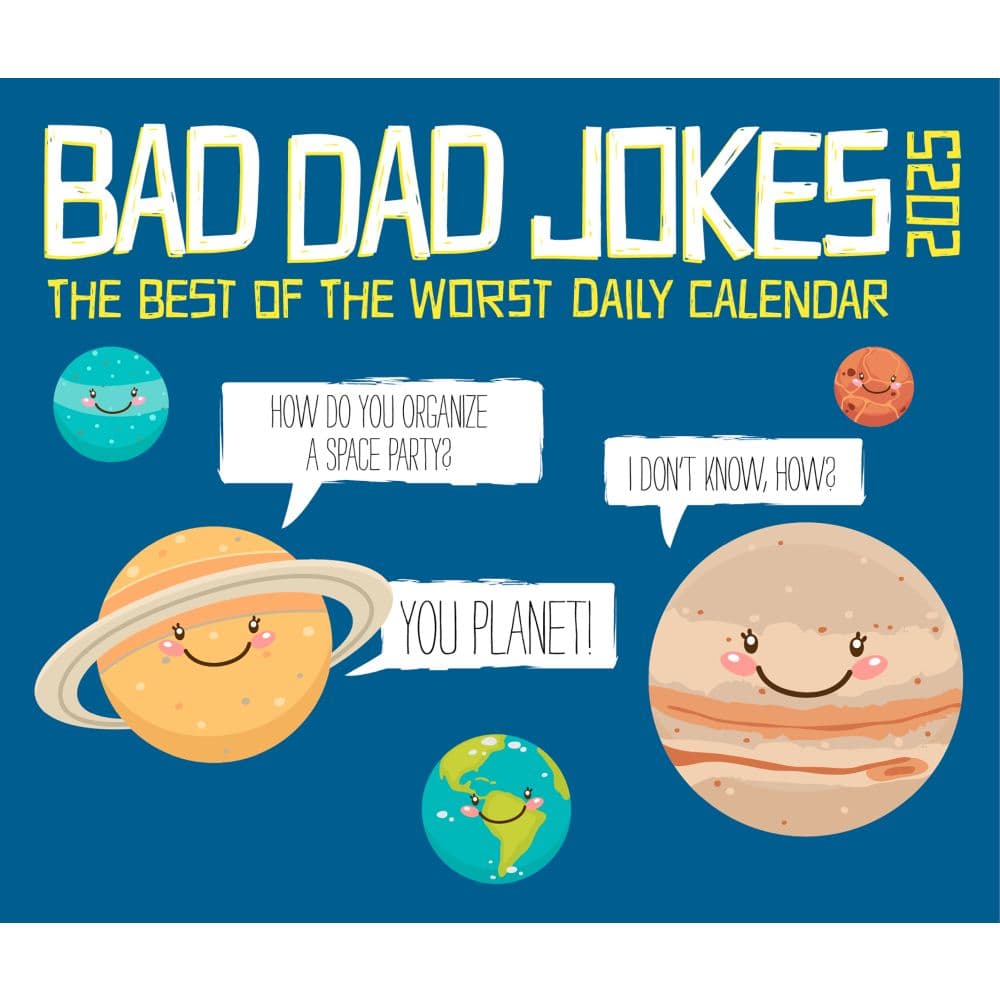 Bad Dad Jokes 2025 Desk Calendar - Calendars.com