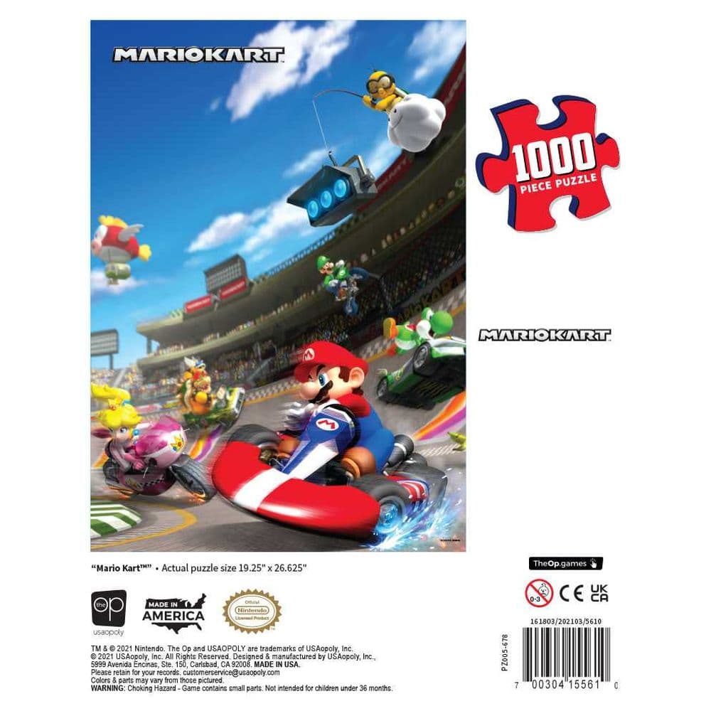 Mario Kart 1000 Piece Puzzle Fifth Alternate Image width="1000" height="1000"