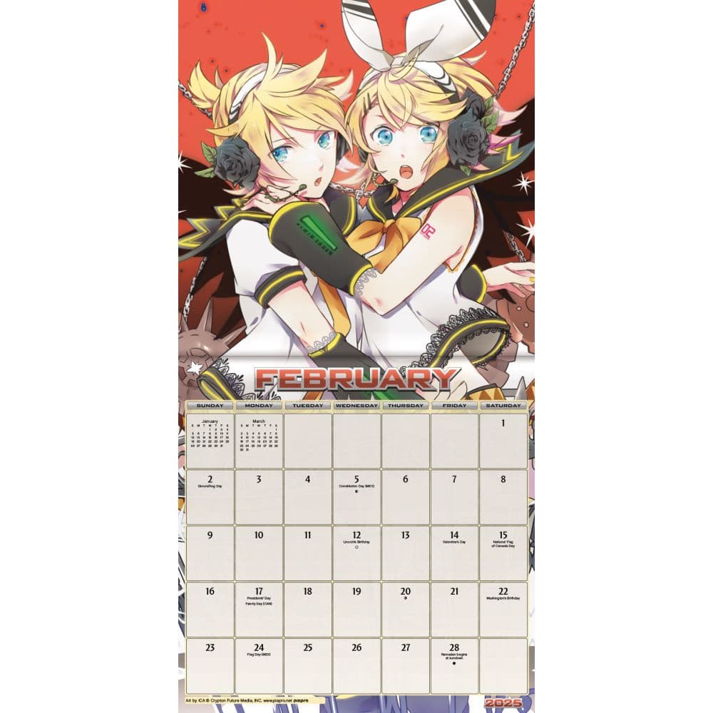 Hatsune Miku 2025 Mini Wall Calendar Third Alternate Image width=&quot;1000&quot; height=&quot;1000&quot;