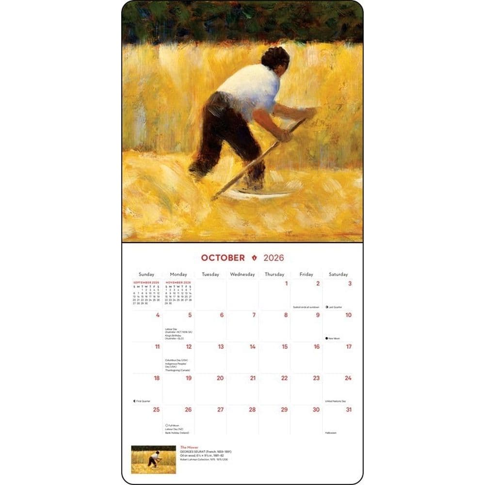 Impressionist Blooms 2026 Mini Wall Calendar Fourth Alternate Image