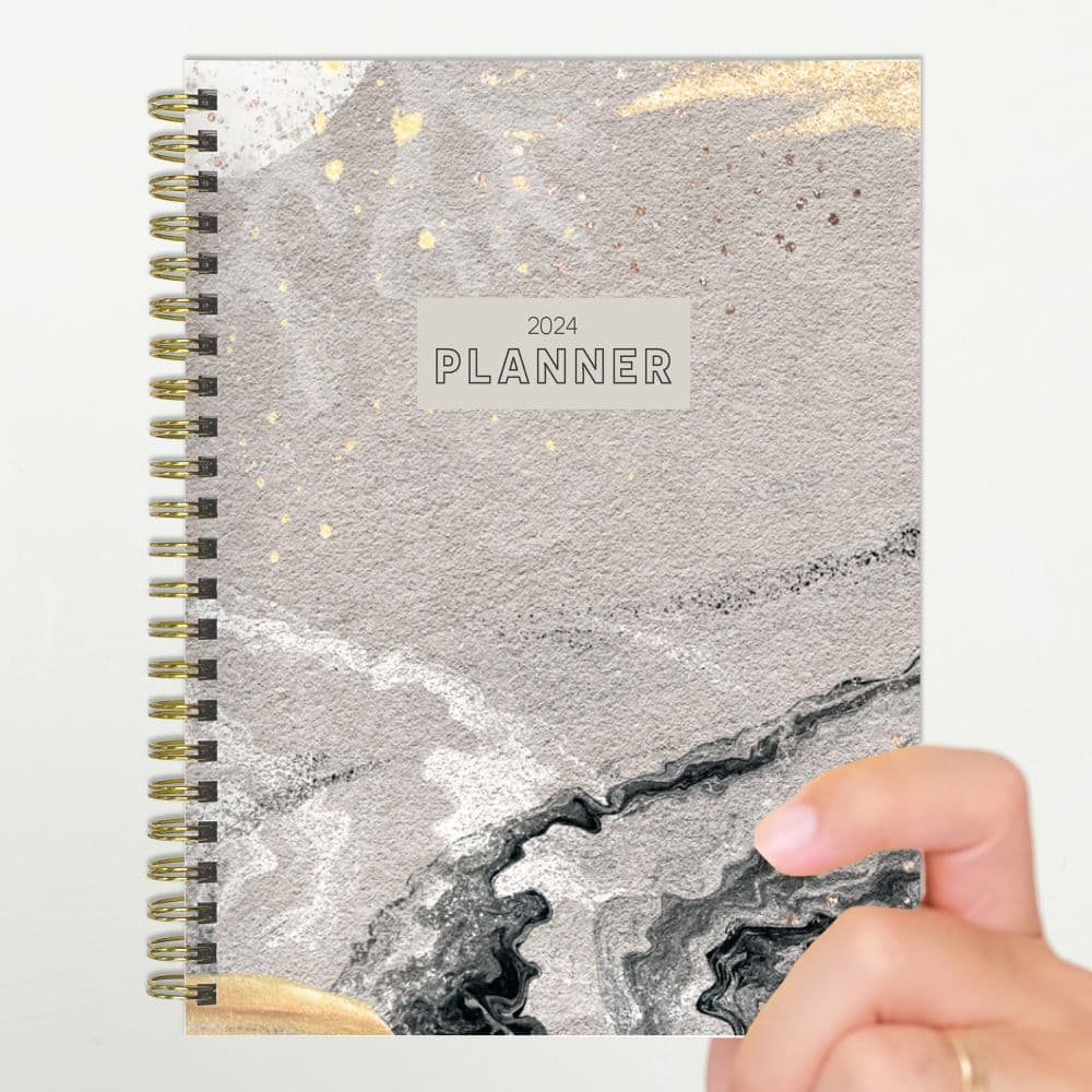 Stone Marble 2024 Planner First Alternate Eighth width=&quot;1000&quot; height=&quot;1000&quot;