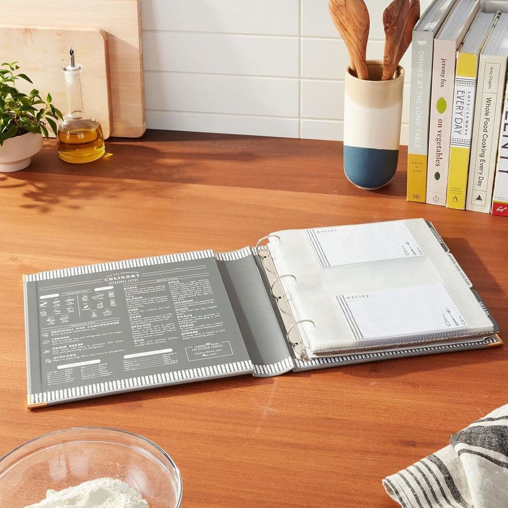 Gray Leatherette Recipe Binder Seventh Alternate Image