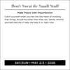 image Dont Sweat the Small Stuff 2026 Desk Calendar Fourth Alternate Image