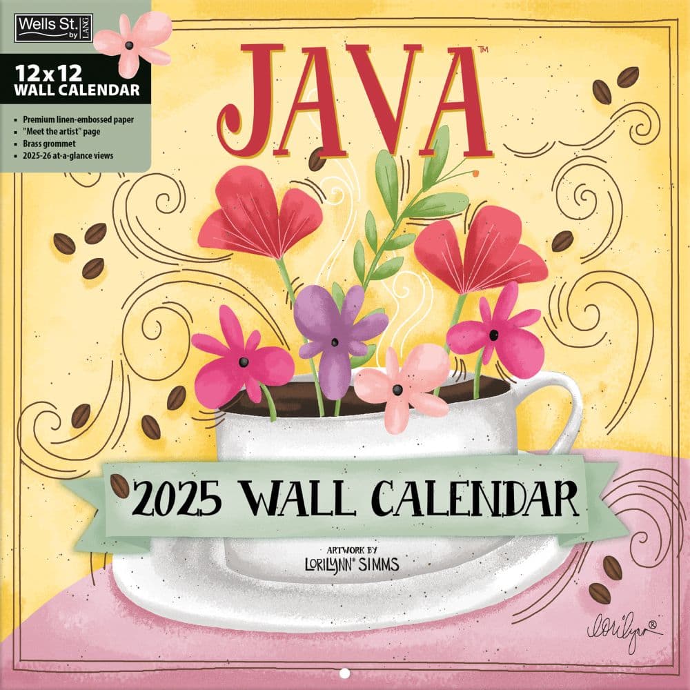 image Java by Lorilyn Simms 2025 Wall Calendar _Main Image