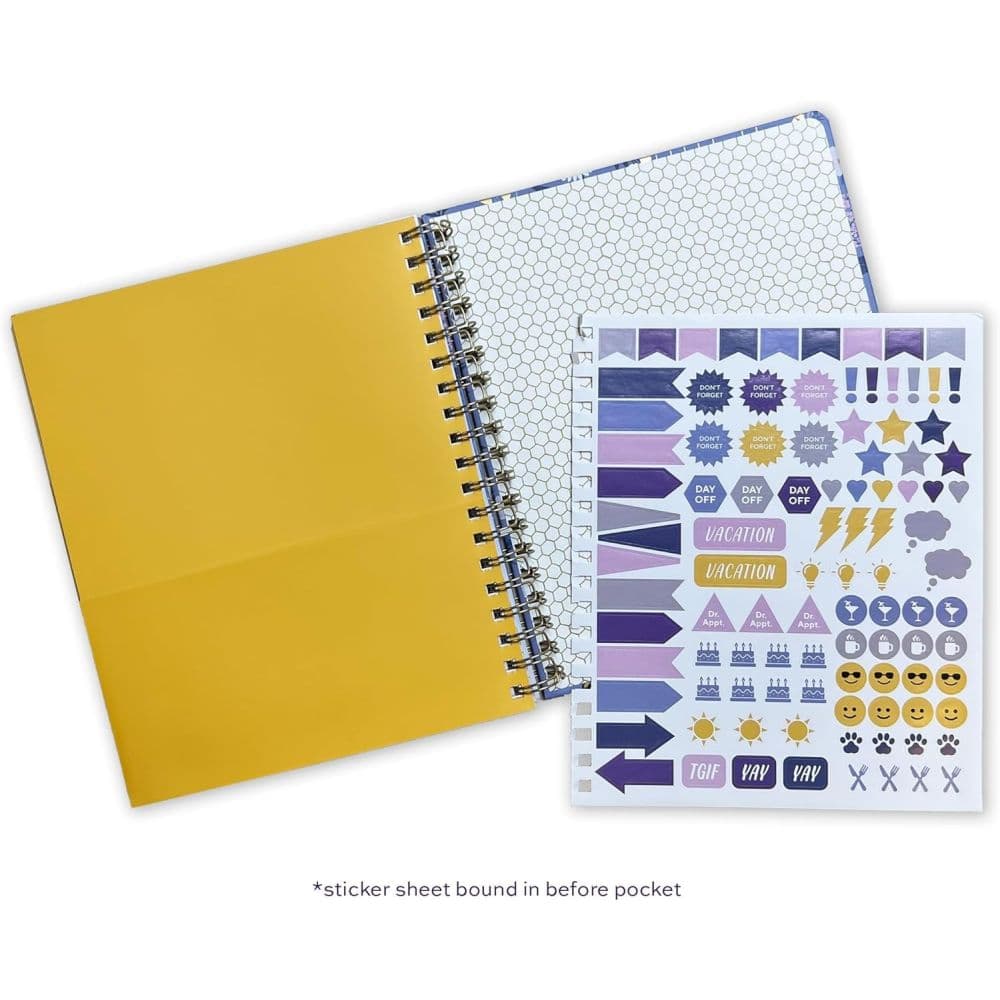 Garden Bee Deluxe Hardcover High Note 2026 Planner Fourth Alternate Image