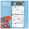 image Moms Manager 2025 Wall Calendar back cover