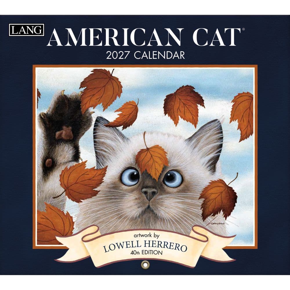 Lang Companies, American Cat 2027 Wall Calendar by Lowell Herrero