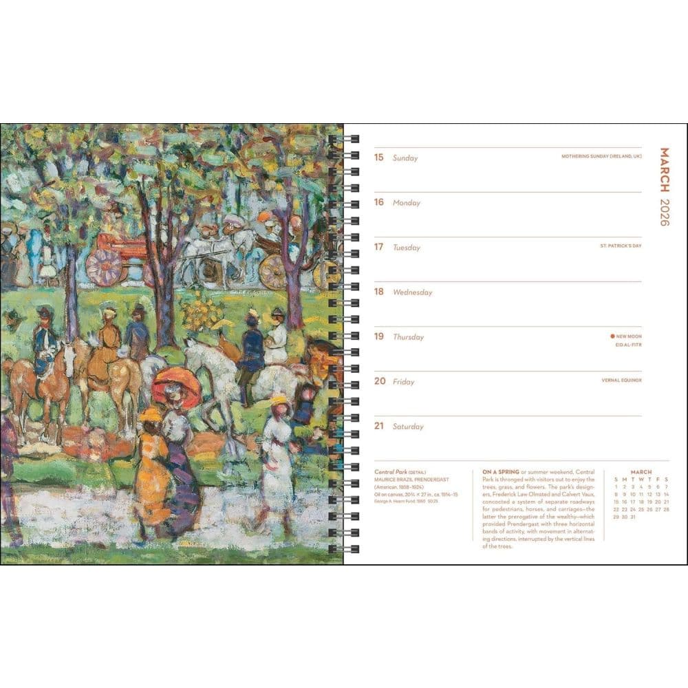 The Metropolitan Museum of Art New York in Art 2026 Engagement Planner Fourth Alternate Image