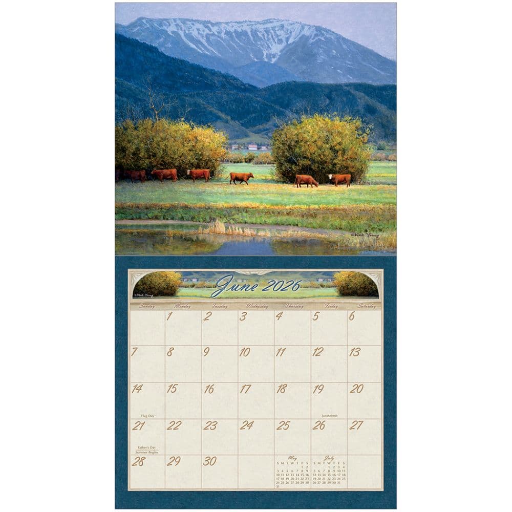 Always Welcome by Ned Young 2026 Wall Calendar, 13.38'' X 12.13'', 12-Month Calendar with Stapled Binding