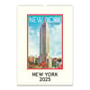 image New York Art Poster 2025 Wall Calendar Main Image