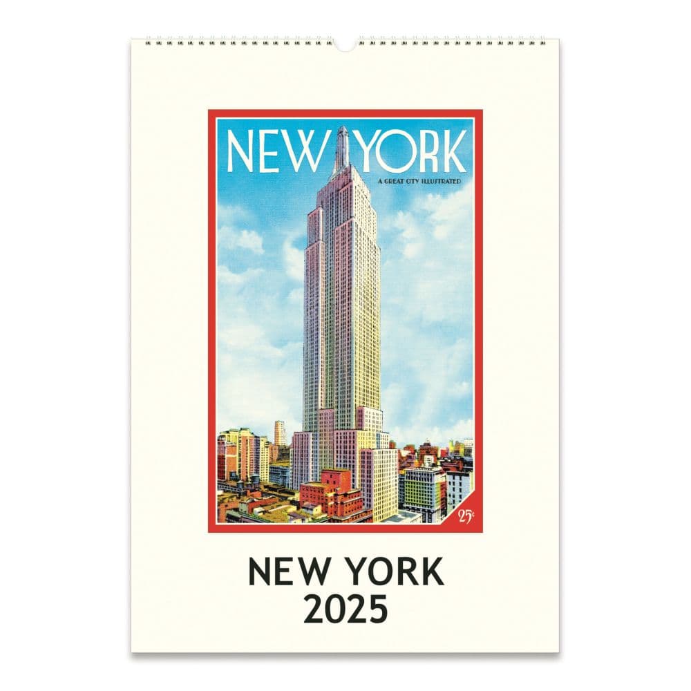 New York Art Poster 2025 Wall Calendar Main Image