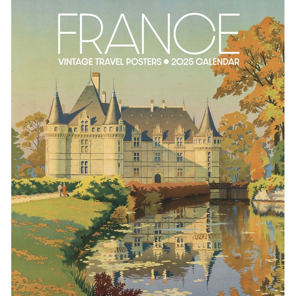 France Vintage Travel 2025 Wall Calendar Main Image