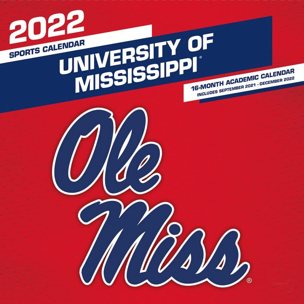 Mississippi Rebels 2022 Wall Calendar