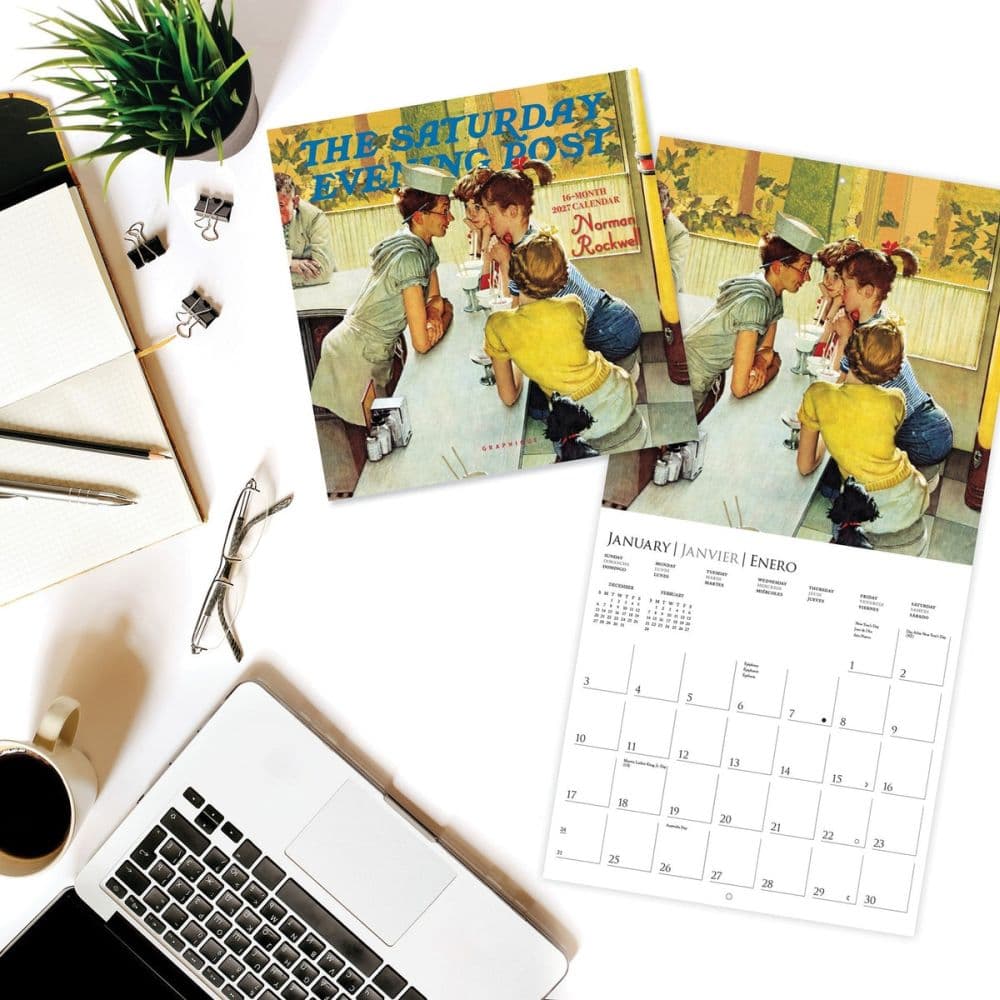 Saturday Evening Post 2027 Mini Wall Calendar Third Alternate Image