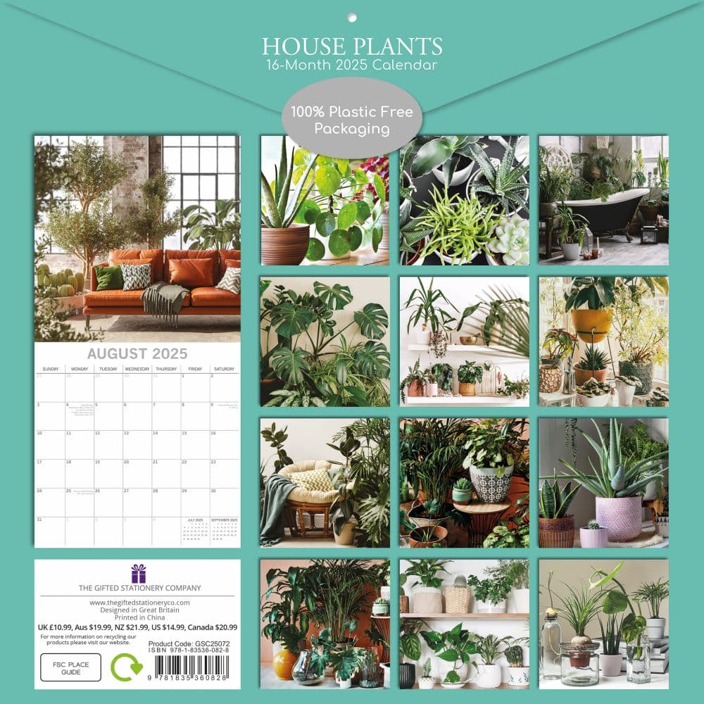 House Plants 2025 Wall Calendar First Alternate Image width=&quot;1000&quot; height=&quot;1000&quot;