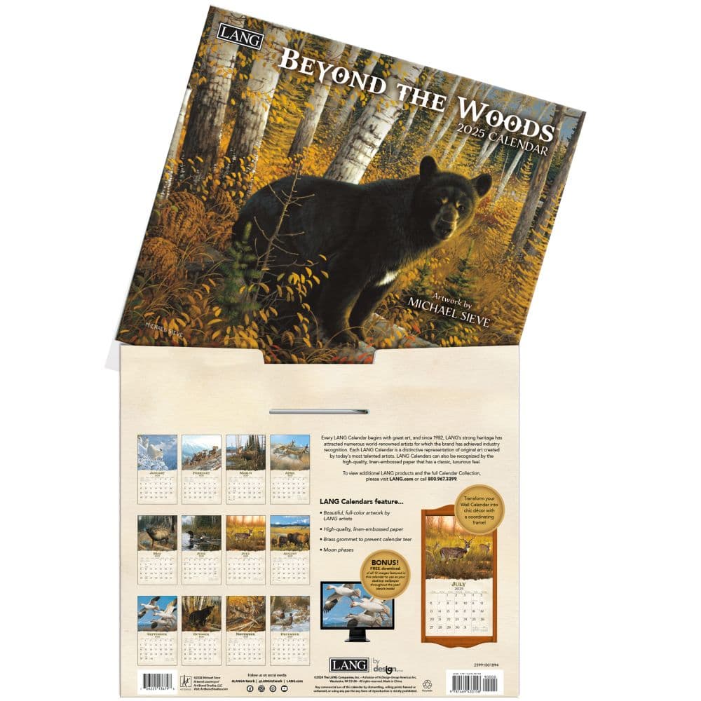 Beyond the Woods 2025 Wall Calendar by Michael Sieve_ALT3