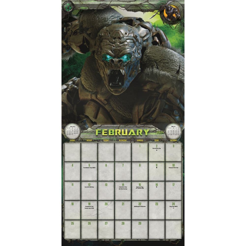Transformers Rise 2024 Wall Calendar Exclusive with Print Second Alternate Image width=&quot;1000&quot; height=&quot;1000&quot;
