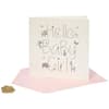 image Hello Baby Girl New Baby Card 3d