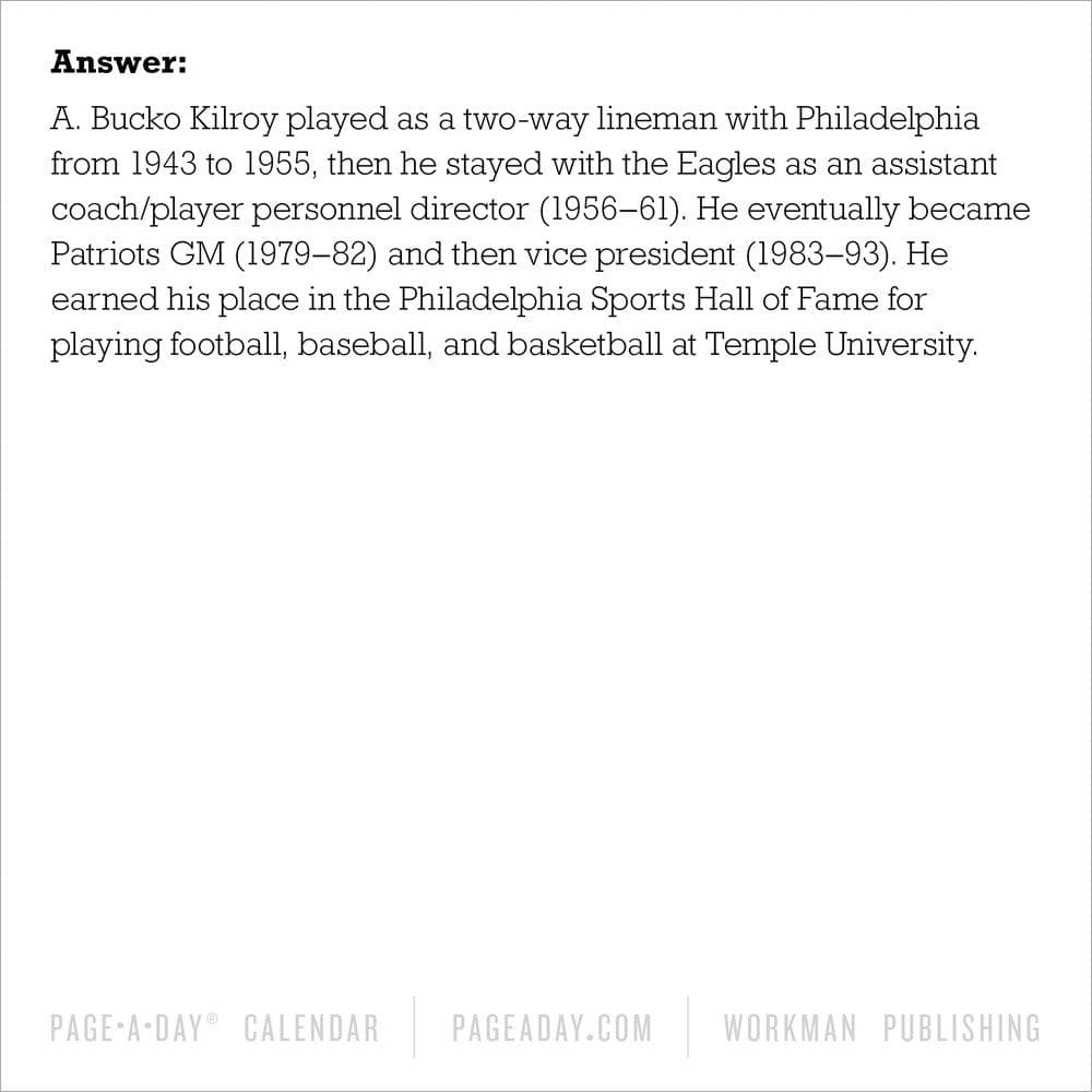 Football Trivia 2025 Desk Calendar Second Alternate Image width=&quot;1000&quot; height=&quot;1000&quot;