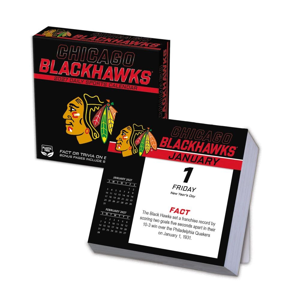 image NHL Chicago Blackhawks 2027 Desk Calendar Main Product Image