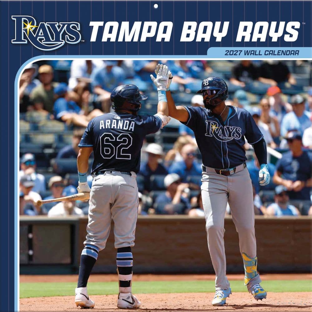 image MLB Tampa Bay Rays 2027 Wall Calendar Main Product Image