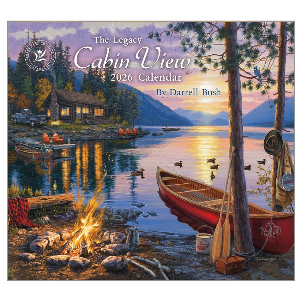 Cabin View by Darrell Bush 2026 Wall Calendar Main Image