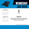 image NFL Carolina Panthers 2025 Desk Calendar First Alternate Image